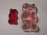 extra uitleg proefje gummibeer onder water