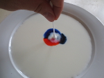 antwoorden proefje kleuren in de melk