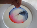 antwoorden proefje kleuren in de melk