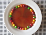 extra uitleg proefje skittles in het water