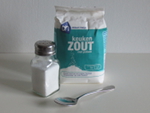 introductie proefje bord met zout